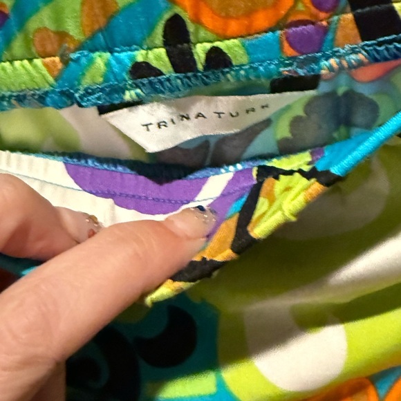 NWOT Trina Turk Multicolor Strapless Coverup/Romper Size Small MSRP $198 - Picture 7 of 10